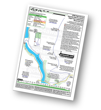 Map with easy-to-follow route details for walk d298 Back Tor and Margery Hill from Fairholmes Car Park, Ladybower Reservoir pdf