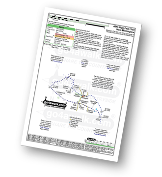 Walk route map with easy-to-follow route instructions for walk d315 The High Peak Trail from Minninglow pdf