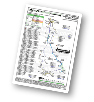 Map with easy-to-follow route details for walk d318 Beresford Dale, Alstonefield and Wolfescote Dale from Hartington pdf