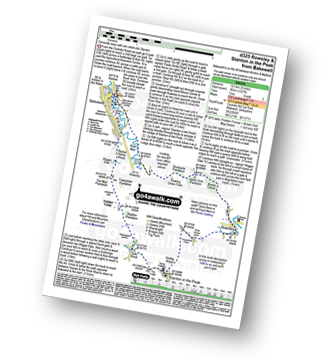 Map with easy-to-follow route details for walk d325 Rowsley and Stanton in the Peak from Bakewell pdf