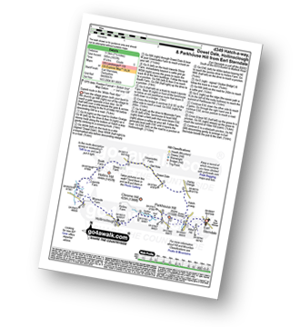 Walk route map with easy-to-follow route instructions for walk d349 Hatch-a-way, Dowel Dale, Hollinsclough and Parkhouse Hill from Earl Sterndale pdf