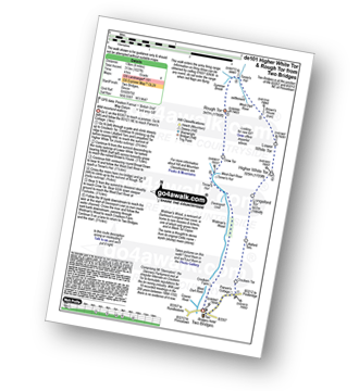 Map with easy-to-follow route details for walk de101 Higher White Tor and Rough Tor from Two Bridges pdf