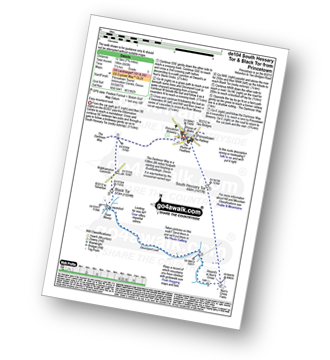 Map with easy-to-follow route details for walk de104 South Hessary Tor and Black Tor from Princetown pdf