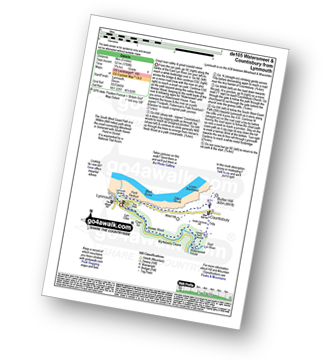 Walk route map with easy-to-follow route instructions for walk de105 Watersmeet and Countisbury from Lynmouth pdf