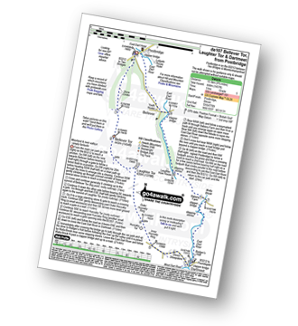 Walk route map with easy-to-follow route instructions for walk de107 Bellever Tor, Laughter Tor and Dartmeet from Postbridge pdf