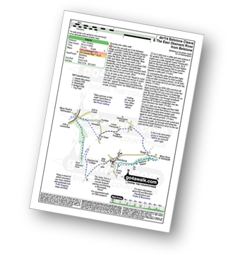 Walk route map with easy-to-follow route instructions for walk de114 Belstone Cleave and The East Okement River from Belstone pdf