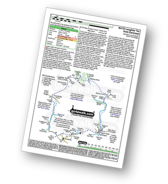 Walk route map with easy-to-follow route instructions for walk de133 Laughter Tor from Dartmeet pdf