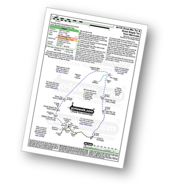 Map with easy-to-follow route details for walk de135 Great Mis Tor and Great Staple Tor from Merrivale pdf