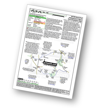 Walk route map with easy-to-follow route instructions for walk de138 Hound Tor (Bonehill Down) and Bowerman's Nose from Swallerton Gate pdf