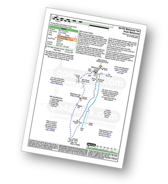 Map with easy-to-follow route details for walk de152 Belstone Tor from Belstone pdf