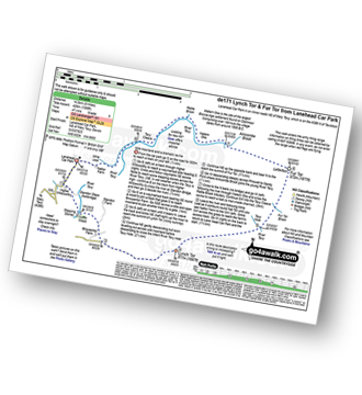 Walk route map with easy-to-follow route instructions for walk de171 Lynch Tor and Fur Tor from Lanehead pdf