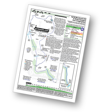 Map with easy-to-follow route details for walk dg108 Moorbrock Hill and Windy Standard from Craigengillan pdf