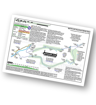 Walk route map with easy-to-follow route instructions for walk dg119 Croft Head from Moffat Dale pdf