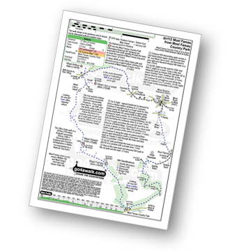 Walk route map with easy-to-follow route instructions for walk dn112 Moel Famau and Moel Dywyll from Moel Famau Country Park pdf