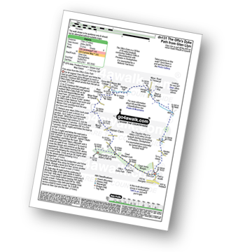 Walk route map with easy-to-follow route instructions for walk dn131 The Offa's Dyke Path from Glan Llyn pdf