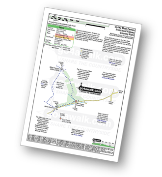 Walk route map with easy-to-follow route instructions for walk dn142 Moel Famau from Moel Famau Country Park pdf