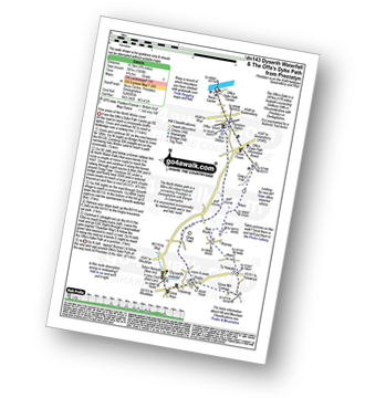 Map with easy-to-follow route details for walk dn143 Dyserth and The Offa's Dyke Path from Prestatyn pdf