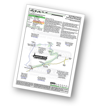 Walk route map with easy-to-follow route instructions for walk dn174 Moel Famau from Bwlch Penbarras pdf