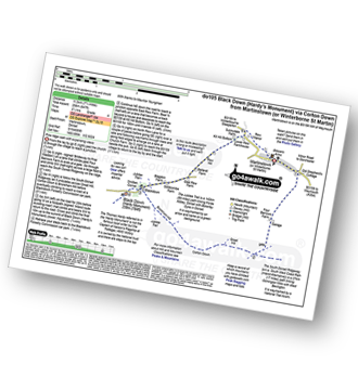 Walk route map with easy-to-follow route instructions for walk do105 Black Down (Hardy Monument) via Corton Down from Winterbourne St Martin, Martinstown pdf