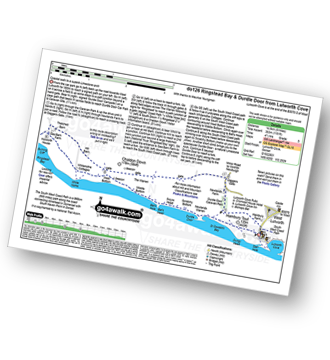 Map with easy-to-follow route details for walk do126 Ringstead Bay, Durdle Door and The Jurassic Coast from Lulworth Cove pdf