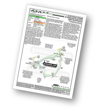 Map with easy-to-follow route details for walk do133 Hardy's Cottage and Puddletown Forest from Higher Bockhampton pdf