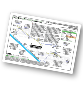 Map with easy-to-follow route details for walk do141 Abbotsbury Castle, West Bexington and Chesil Beach from Abbotsbury pdf