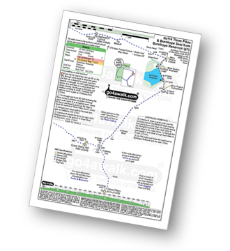 Walk route map with easy-to-follow route instructions for walk du114 Three Pikes and Burnhope Seat from Burnhope Reservoir pdf