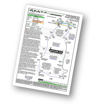 Walk route map with easy-to-follow route instructions for walk du129 Chapelfell Top from St John's Chapel pdf