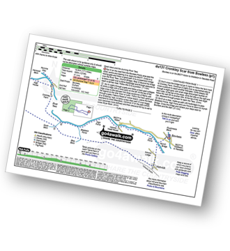 Map with easy-to-follow route details for walk du131 Cronkley Scar and High Force from Bowlees pdf