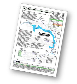 Map with easy-to-follow route details for walk du144 High Cup Nick and Meldon Hill from Cow Green Reservoir pdf