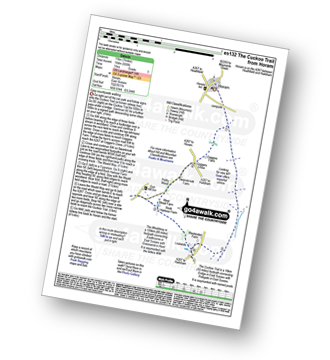 Map with easy-to-follow route details for walk es132 The Cuckoo Tail from Horam pdf