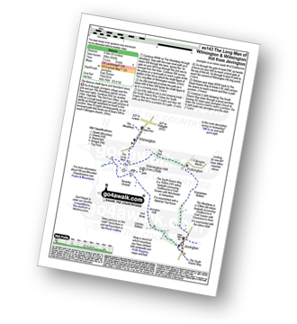 Walk route map with easy-to-follow route instructions for walk es143 Folkington and The Long Man of Wilmington from Jevington pdf