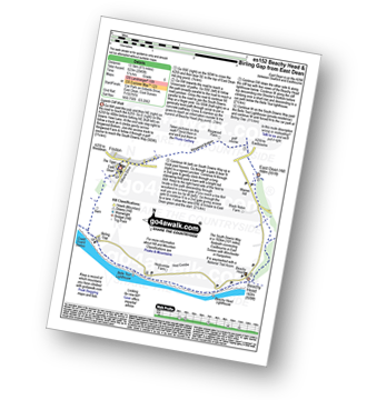 Map with easy-to-follow route details for walk es152 Beachy Head and Birling Gap from East Dean pdf