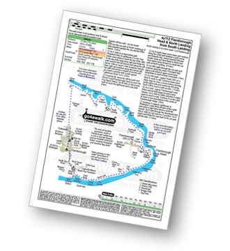 Walk route map with easy-to-follow route instructions for walk ey112 Flamborough Head and North Landing from South Landing pdf