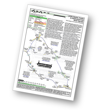 Walk route map with easy-to-follow route instructions for walk gl109 Coberley, Cowley and Colesbourne from Seven Springs pdf