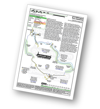 Map with easy-to-follow route details for walk gl115 Withington from Chedworth pdf