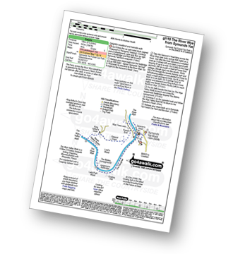 Map with easy-to-follow route details for walk gl119 The River Wye from Symonds Yat pdf