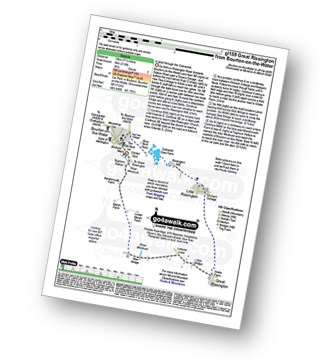 Map with easy-to-follow route details for walk gl159 Great Rissington from Bourton-on-the-Water pdf