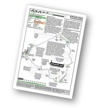 Map with easy-to-follow route details for walk gl186 Hailes Abbey from Winchcombe pdf