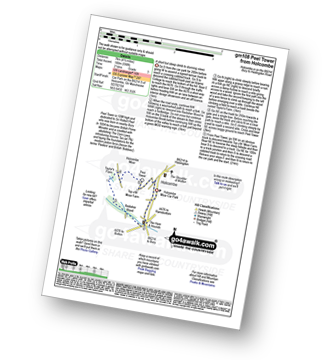 Map with easy-to-follow route details for walk gm108 Peel Monument from Holcombe pdf