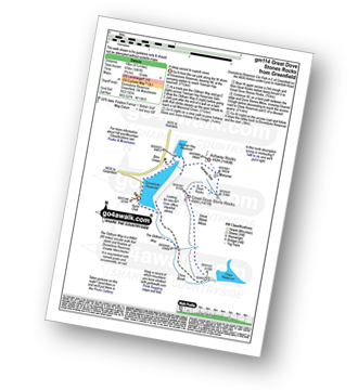 Walk route map with easy-to-follow route instructions for walk gm114 Great Dove Stones Rocks from Dove Stone Reservoir pdf