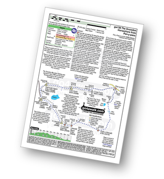 Walk route map with easy-to-follow route instructions for walk gw136 The Snowdon (Yr Wyddfa) Horseshoe from Pen y Pass pdf