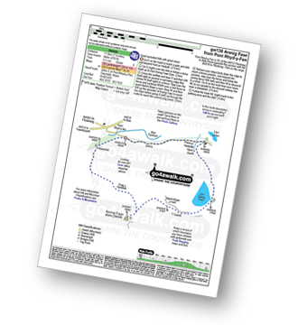 Map with easy-to-follow route details for walk gw138 Arenig Fawr (Moel Yr Eglwys) via Llyn Arenig Fawr from Pont Rhyd-y-Fen pdf