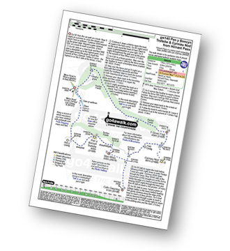 Walk route map with easy-to-follow route instructions for walk gw145 Pen y Boncyn Trefeilw and Foel Cedig from Hirnant Pass pdf