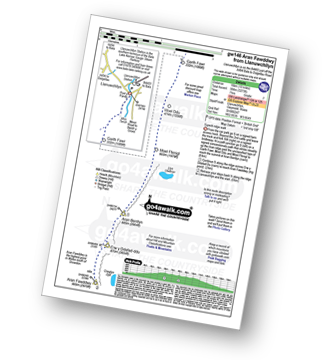 Walk route map with easy-to-follow route instructions for walk gw146 Aran Fawddwy from Llanuwchllyn pdf