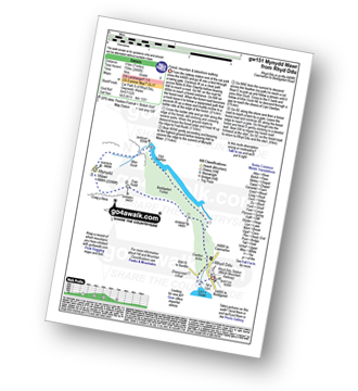 Map with easy-to-follow route details for walk gw151 Mynydd Mawr (Llyn Cwellyn) from Rhyd Ddu pdf