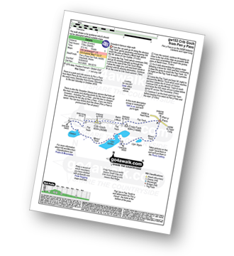 Walk route map with easy-to-follow route instructions for walk gw153 Crib Goch from Pen-y-Pass pdf
