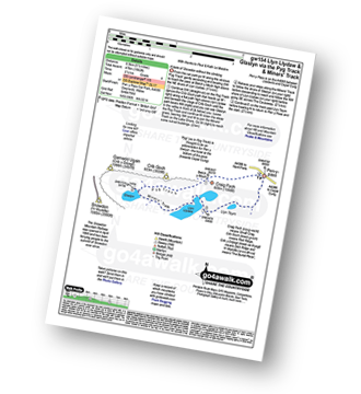 Walk route map with easy-to-follow route instructions for walk gw154 Llyn Llydaw and Glaslyn via the PYG Track and Miners' Track from Pen y Pass pdf