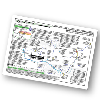 Map with easy-to-follow route details for walk gw157 Llechwedd Du, Esgeiriau Gwynion, Foel Hafod-fynydd and Moel y Cerrig Duon from Bwlch y Groes pdf