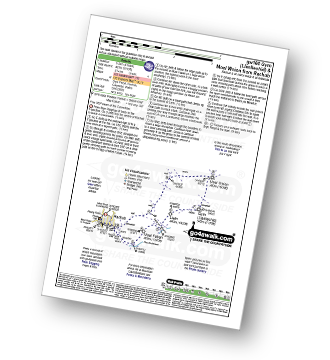 Walk route map with easy-to-follow route instructions for walk gw160 Gyrn (Llanllechid) and Moel Wnion from Rachub pdf